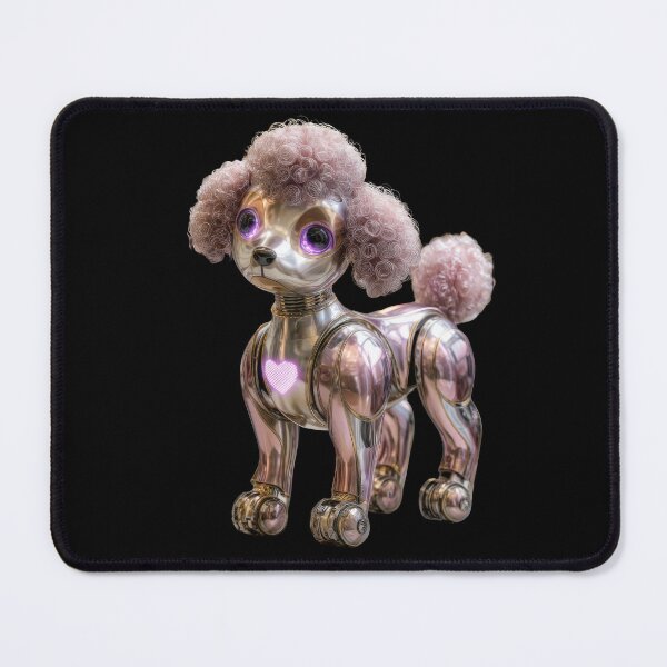 Item preview, Cute Cyber Poodle Dog in Metallic Armor designed and sold by Maryna_Reine.