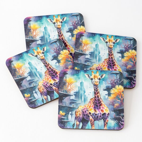 Item preview, GIraffe Art Print decoration, wall art designed and sold by X-ecute.