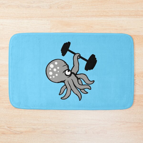 Item preview, Octopus Bodybuilder Muscle Building Gym Weight Strong Fitness designed and sold by shirt-o-mat.