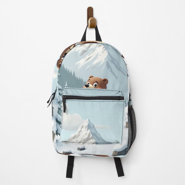 Item preview, Young bear with papa bear in the snow designed and sold by MADandSANE-MArt.