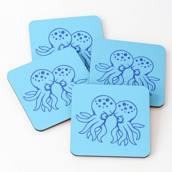 Artikelvorschau, 2 Octopus Freunde Feinde Zwei kämpfende rivalisierende Freunde entworfen und verkauft von shirt-o-mat.