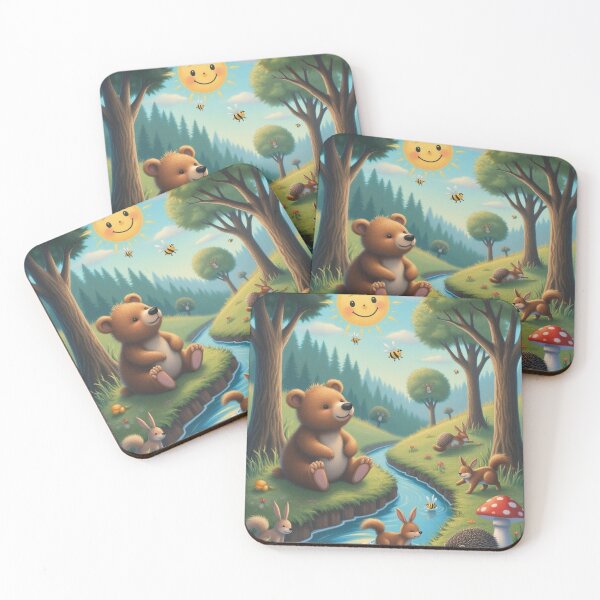 Item preview, Young Bear and his friends from the river designed and sold by MADandSANE-MArt.