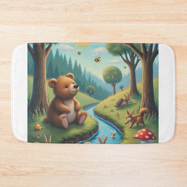 Item preview, Young Bear and his friends from the river designed and sold by MADandSANE-MArt.