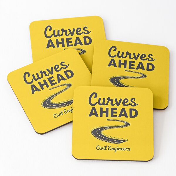 Item preview, Curves Ahead Civil Engineers Funny designed and sold by Ajay Creative Studio.