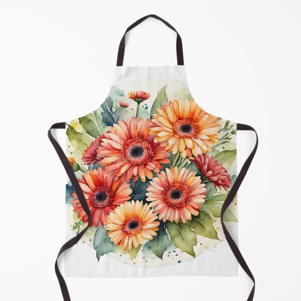 Item preview, Watercolor gerbera flowers designed and sold by PrintLabStudio.