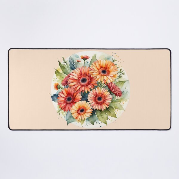 Item preview, Watercolor gerbera flowers designed and sold by PrintLabStudio.