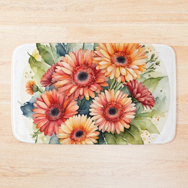 Item preview, Watercolor gerbera flowers designed and sold by PrintLabStudio.