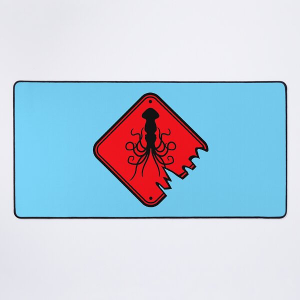 Item preview, Octopus Danger Sign Attention Caution Warning Logo designed and sold by shirt-o-mat.