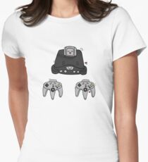 cute nintendo 46 design Women's Fitted T-Shirt