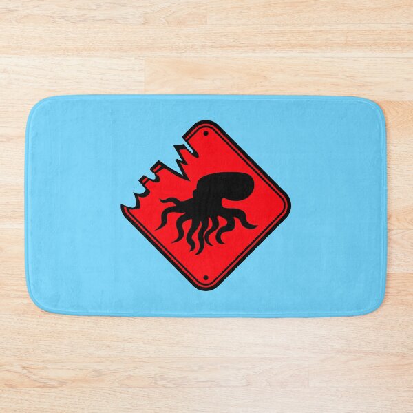 Item preview, Octopus Danger Sign Attention Caution Warning Logo designed and sold by shirt-o-mat.