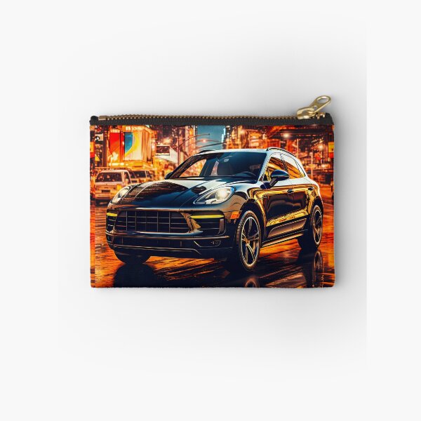 Item preview, Elegante SUV rodeado de coloridos reflejos nocturnos de la ciudad designed and sold by RevUpDesign.