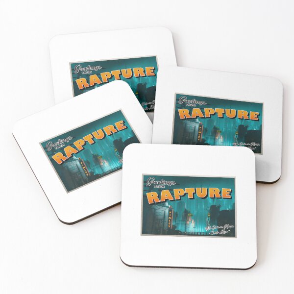 Item preview, Bioshock Inspired 'Greetings from Rapture' Vintage / Retro Postcard Weathered Design designed and sold by Mercy Apparel.