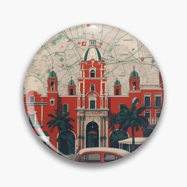 Item preview, Las Rosas Chiapas Mexico 1950s Vintage Travel Tourism Map designed and sold by TravelersGems.