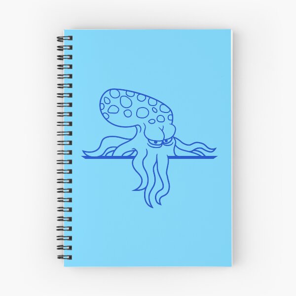 Item preview, Octopus behind wall fence sign bag looks angry designed and sold by shirt-o-mat.
