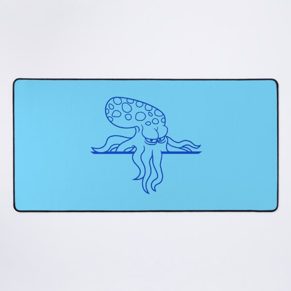 Item preview, Octopus behind wall fence sign bag looks angry designed and sold by shirt-o-mat.