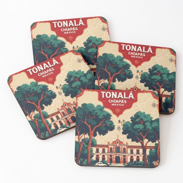 Item preview, Tonala Chiapas Mexico 1950s Vintage Travel Tourism Map designed and sold by TravelersGems.