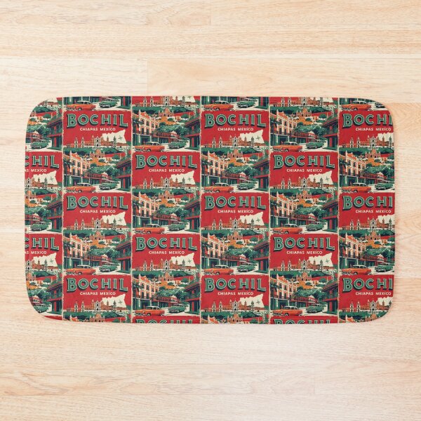 Item preview, Bochil Chiapas Mexico 1950s Vintage Travel Tourism Map designed and sold by TravelersGems.