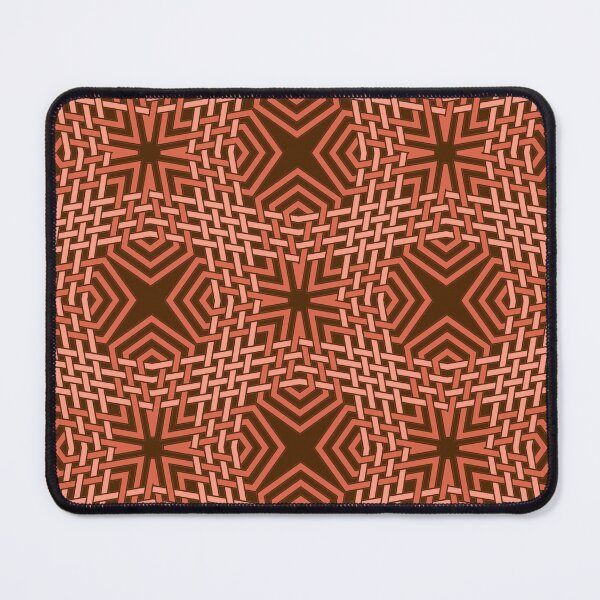 Item preview, Interlocking Geometric Lines in Bronze Tones designed and sold by Tarjiart.