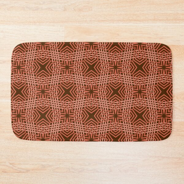 Item preview, Interlocking Geometric Lines in Bronze Tones designed and sold by Tarjiart.