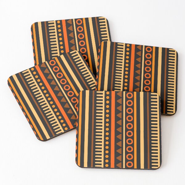 Item preview, Geometric African Triangle Print – Yellow, Orange, Mustard & Brown designed and sold by Cuddle Cloud Creations .