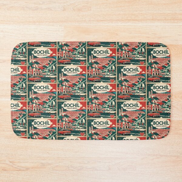 Item preview, Bochil Chiapas Mexico 1950s Vintage Travel Tourism Map designed and sold by TravelersGems.