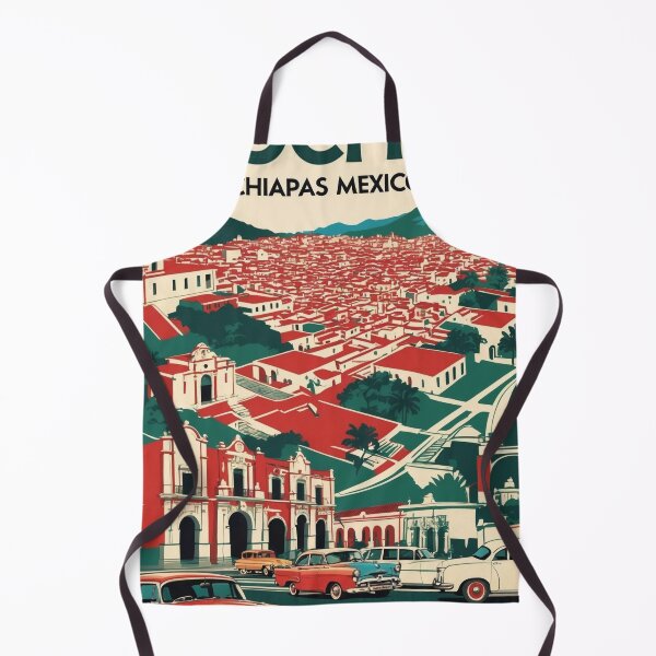 Item preview, Bochil Chiapas Mexico 1950s Vintage Travel Tourism Map designed and sold by TravelersGems.