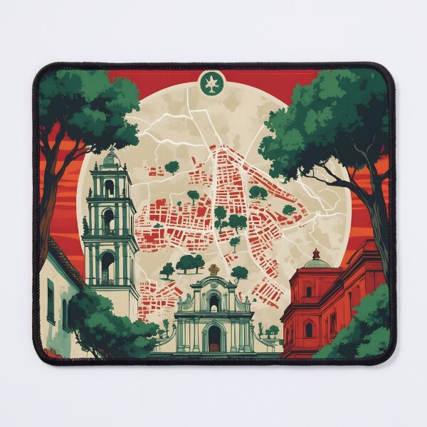 Item preview, Tuxtla Gutierrez Chiapas Mexico 1950s Vintage Travel Tourism Map designed and sold by TravelersGems.