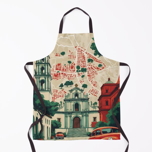 Item preview, Tuxtla Gutierrez Chiapas Mexico 1950s Vintage Travel Tourism Map designed and sold by TravelersGems.