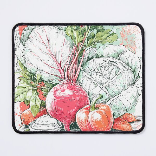 Item preview, watercolor in sketch style, cooking poster of ingredients for making Borcht designed and sold by Ariadna de Raadt.