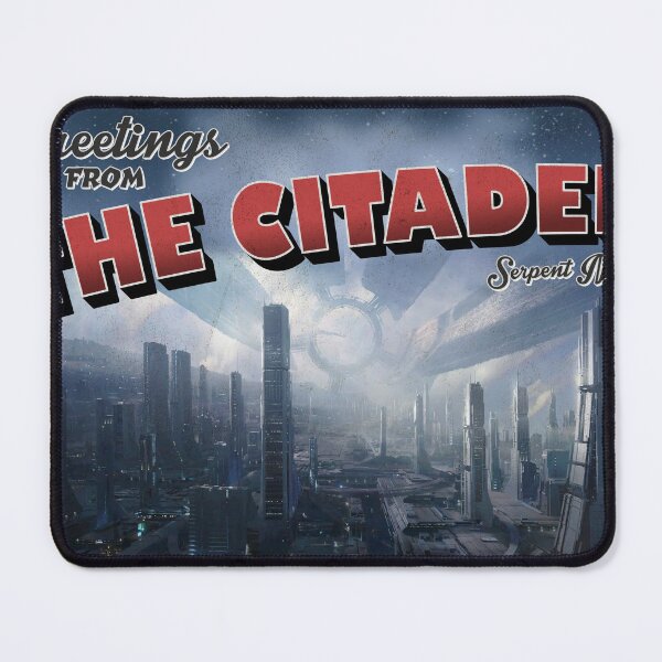 Item preview, Mass Effect Inspired 'Greetings from the Citadel' Vintage / Retro Postcard Weathered Design designed and sold by Mercy Apparel.