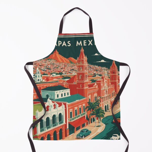 Item preview, Cacahoatan Chiapas Mexico 1950s Vintage Travel Tourism Map designed and sold by TravelersGems.