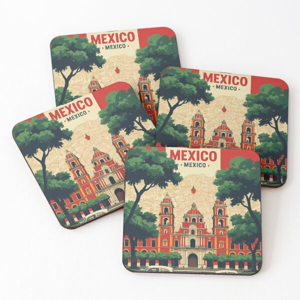 Item preview, Mexico 1950s Vintage Travel Tourism Map designed and sold by TravelersGems.