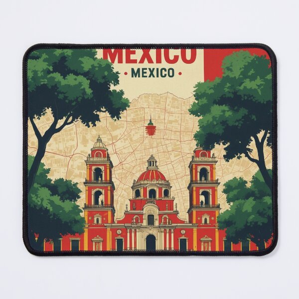 Item preview, Mexico 1950s Vintage Travel Tourism Map designed and sold by TravelersGems.