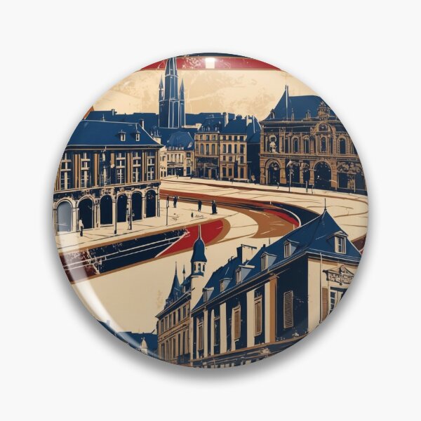 Item preview, Besancon France 1950s Vintage Travel Tourism designed and sold by TravelersGems.