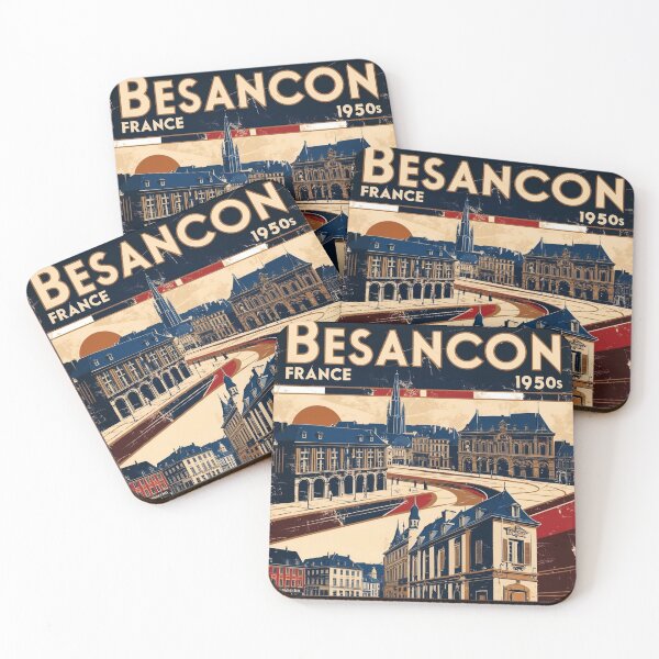 Item preview, Besancon France 1950s Vintage Travel Tourism designed and sold by TravelersGems.