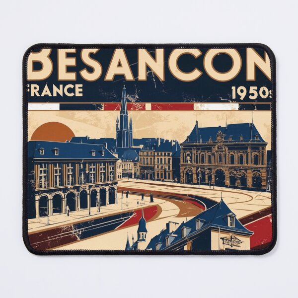 Item preview, Besancon France 1950s Vintage Travel Tourism designed and sold by TravelersGems.