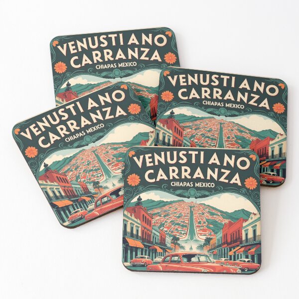 Item preview, Venustiano Carranza Chiapas Mexico 1950s Vintage Travel Tourism Map designed and sold by TravelersGems.