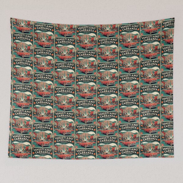 Item preview, Venustiano Carranza Chiapas Mexico 1950s Vintage Travel Tourism Map designed and sold by TravelersGems.