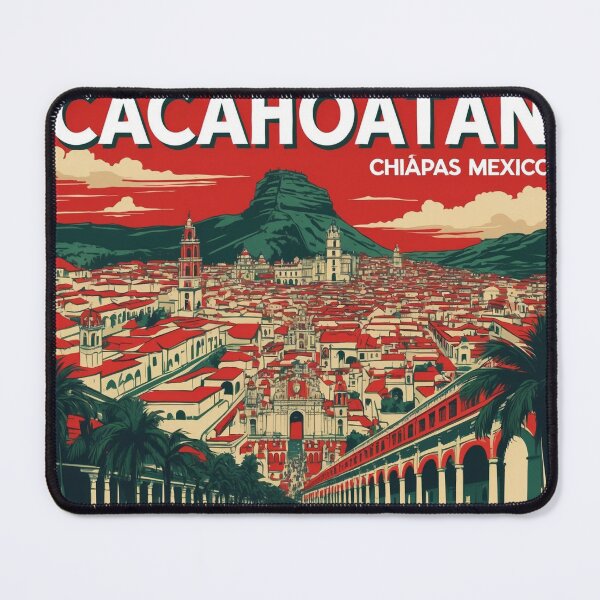 Item preview, Cacahoatan Chiapas Mexico 1950s Vintage Travel Tourism Map designed and sold by TravelersGems.
