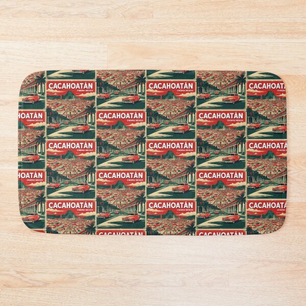 Item preview, Cacahoatan Chiapas Mexico 1950s Vintage Travel Tourism Map designed and sold by TravelersGems.