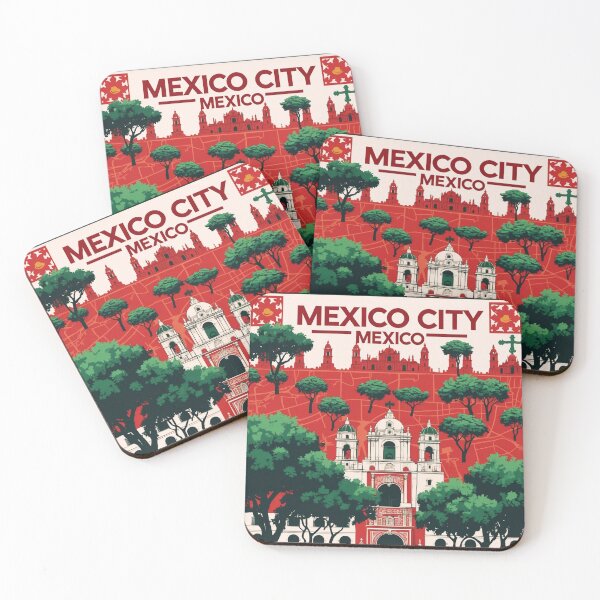 Item preview, Mexico City 1950s Vintage Travel Tourism Map designed and sold by TravelersGems.