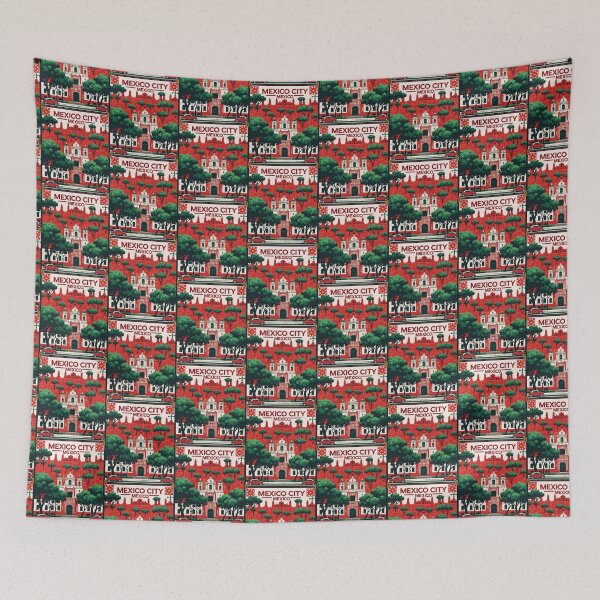 Item preview, Mexico City 1950s Vintage Travel Tourism Map designed and sold by TravelersGems.