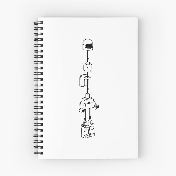Item preview, Brick Spaceman Instructions Minimalist Line Art designed and sold by LDBW.