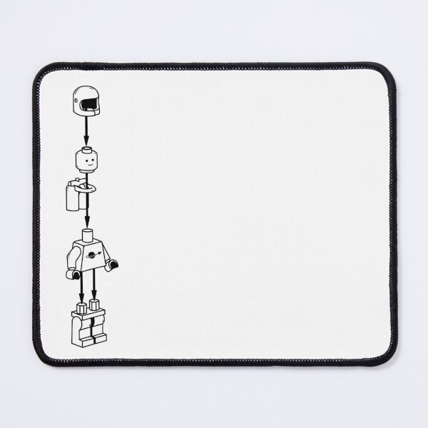 Item preview, Brick Spaceman Instructions Minimalist Line Art designed and sold by LDBW.