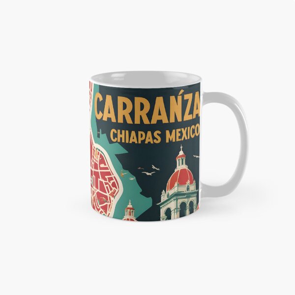 Item preview, Venustiano Carranza Chiapas Mexico 1950s Vintage Travel Tourism Map designed and sold by TravelersGems.