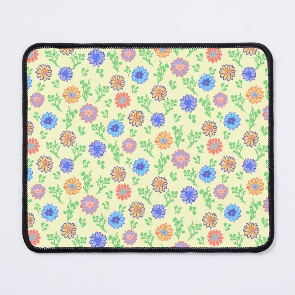 Item preview, Fun Flowers Half-Drop on Buttercream designed and sold by Art in My Loft.
