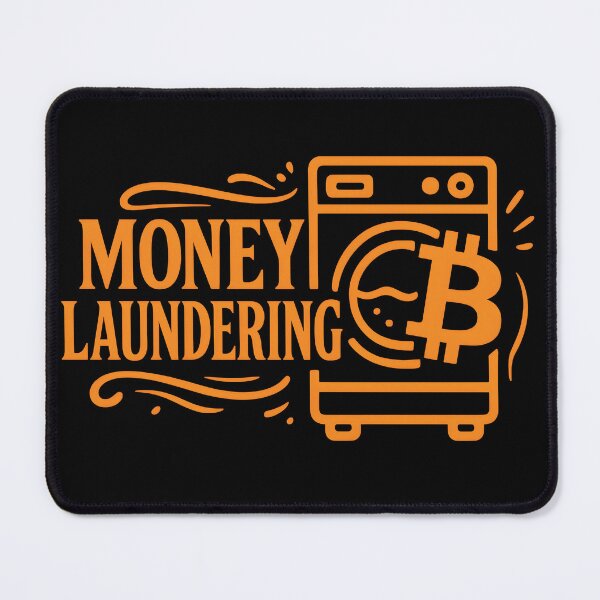 Item preview, Money Laundering Bitcoin Shirt – Bold Crypto Typography designed and sold by WAUZ.