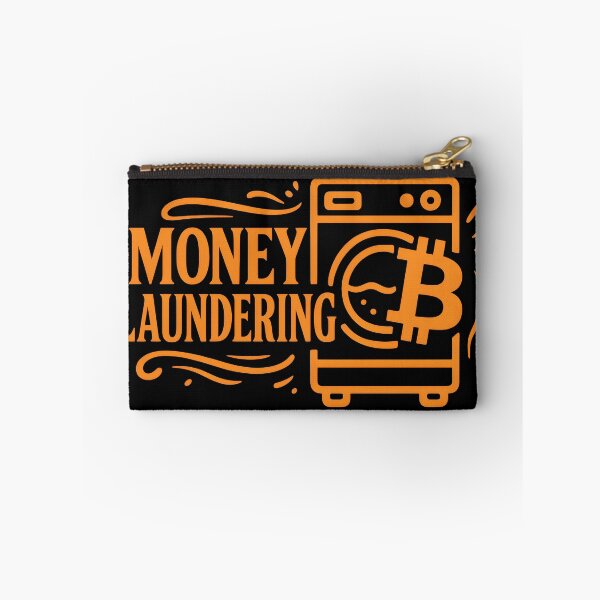 Item preview, Money Laundering Bitcoin Shirt – Bold Crypto Typography designed and sold by WAUZ.