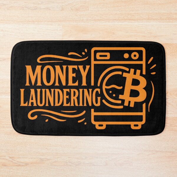 Item preview, Money Laundering Bitcoin Shirt – Bold Crypto Typography designed and sold by WAUZ.