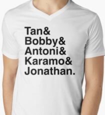 Queer Eye Tan Bobby Antoni Karamo & Jonathan Men's V-Neck T-Shirt